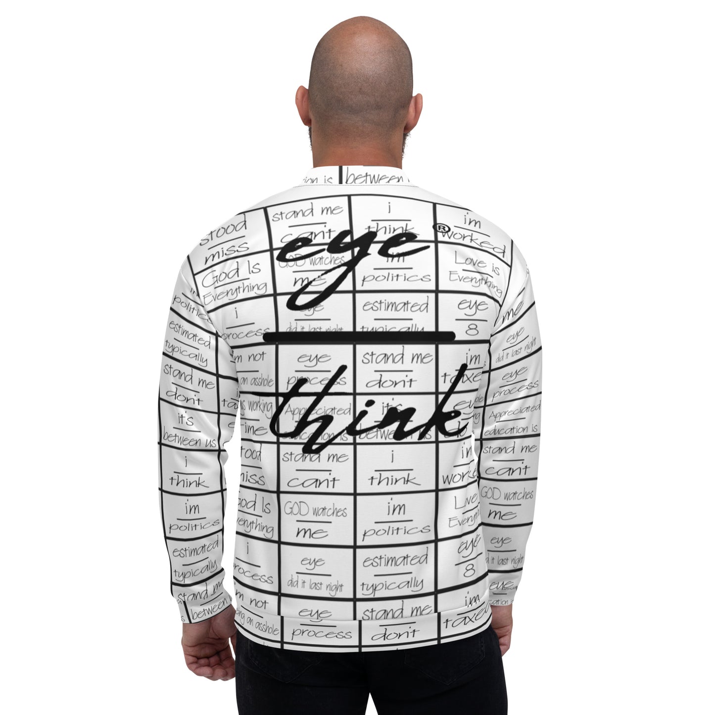 eyeoverthink® Unisex Bomber Jacket - all-over-print