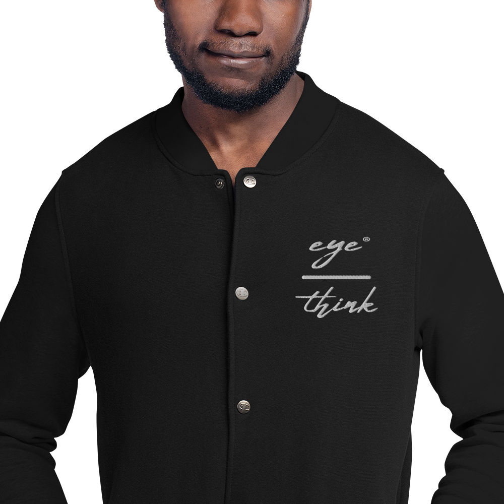 eyeoverthink® Embroidered Champion Bomber Jacket