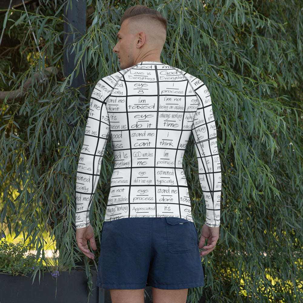 eyeoverthink® Men's "eyeoverprinted"  Rash Guard