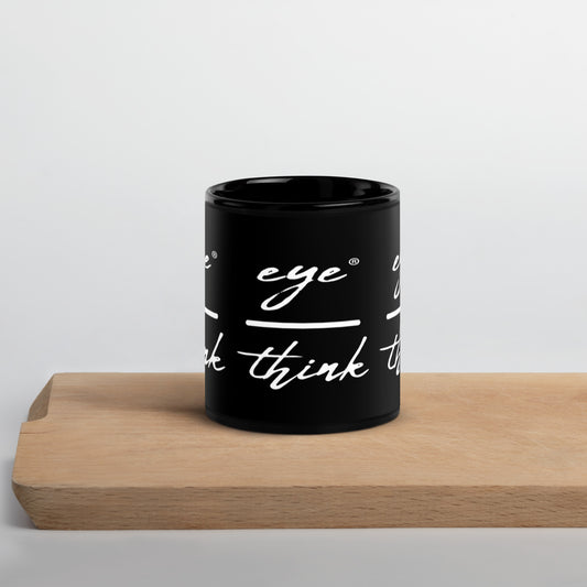 eyeoverthink® Black Glossy Mug