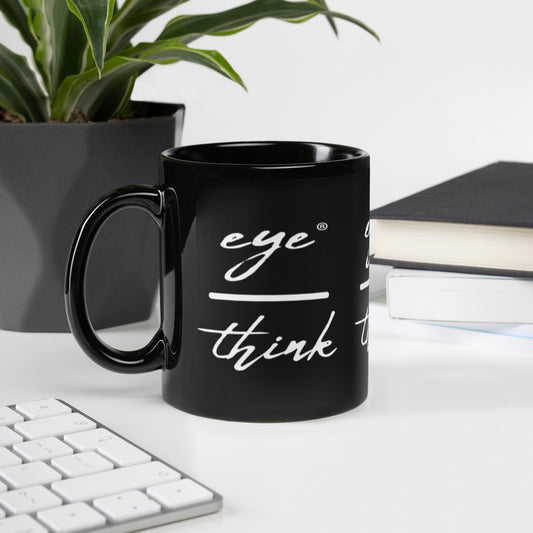 eyeoverthink® Black Glossy Mug