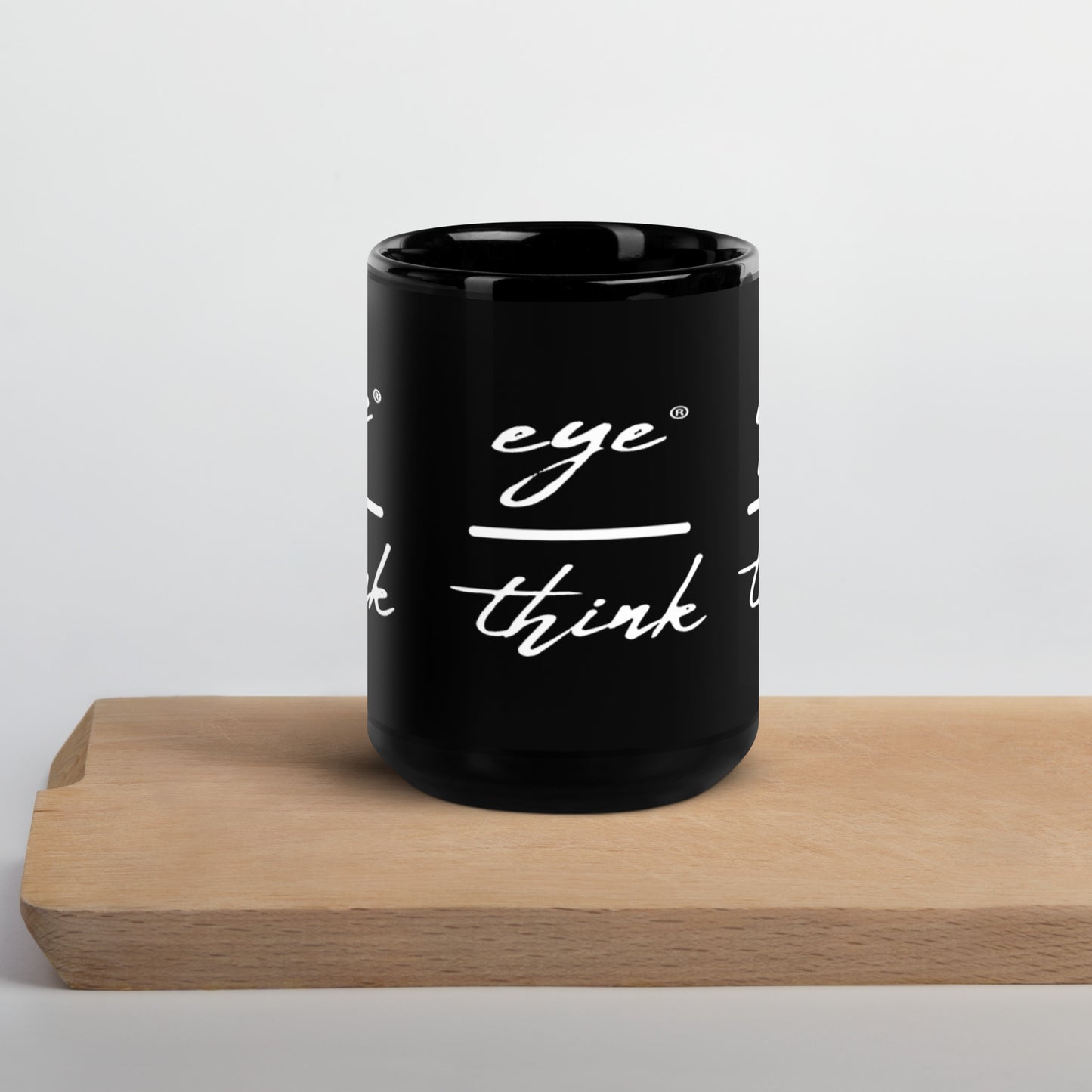 eyeoverthink® Black Glossy Mug