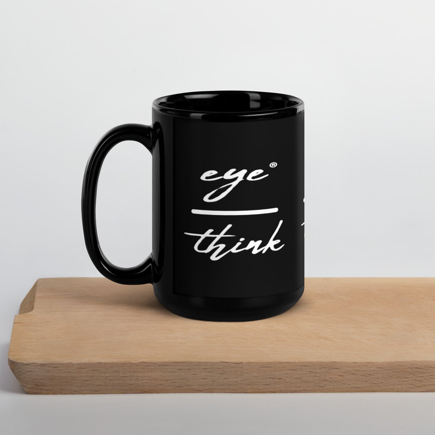 eyeoverthink® Black Glossy Mug