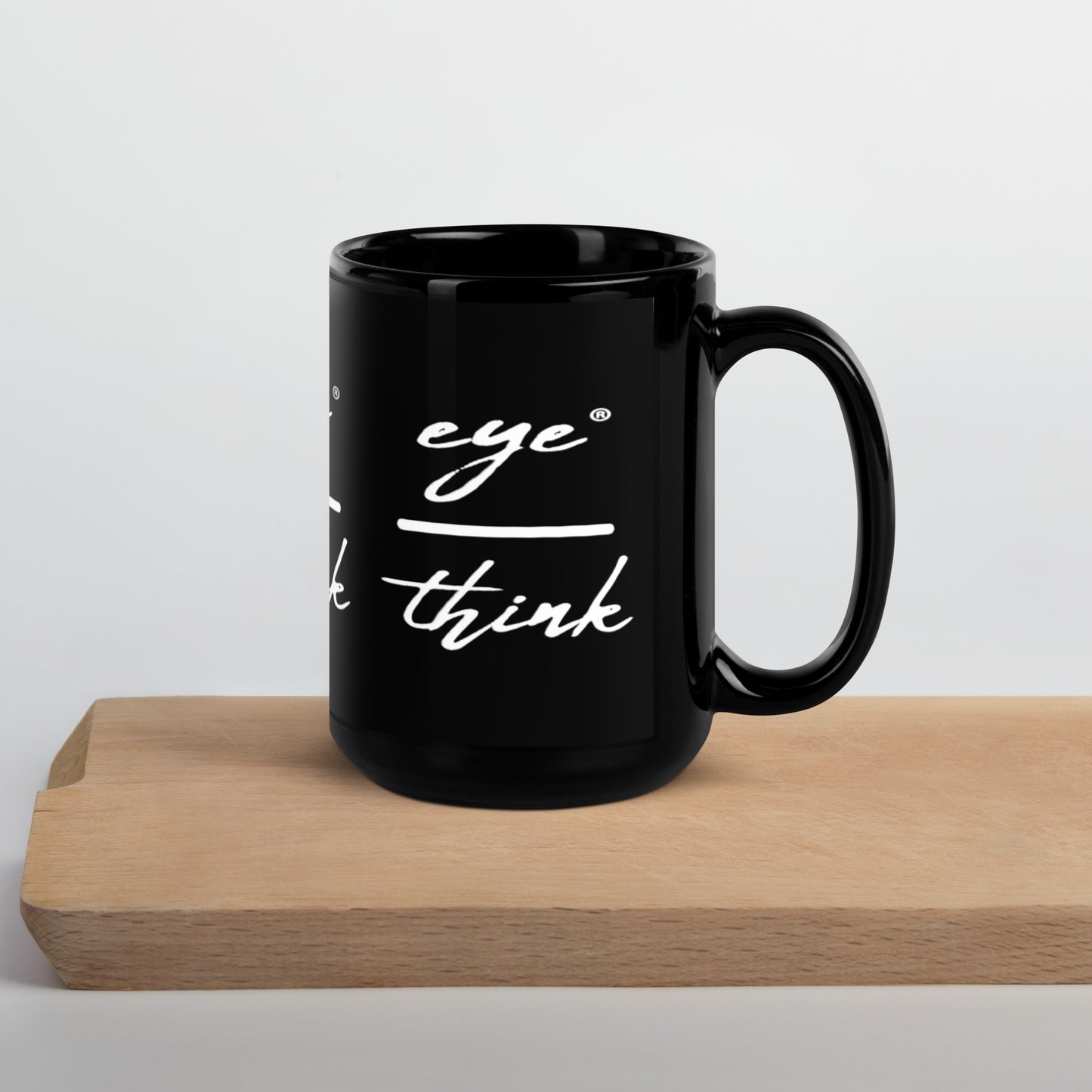 eyeoverthink® Black Glossy Mug