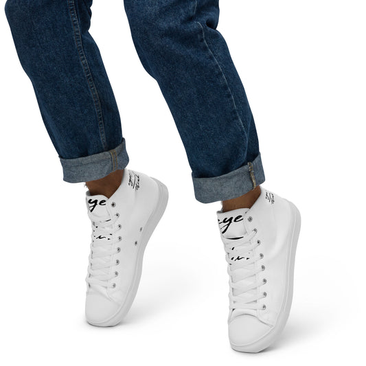 eyeoverthink® Men’s high top canvas shoes