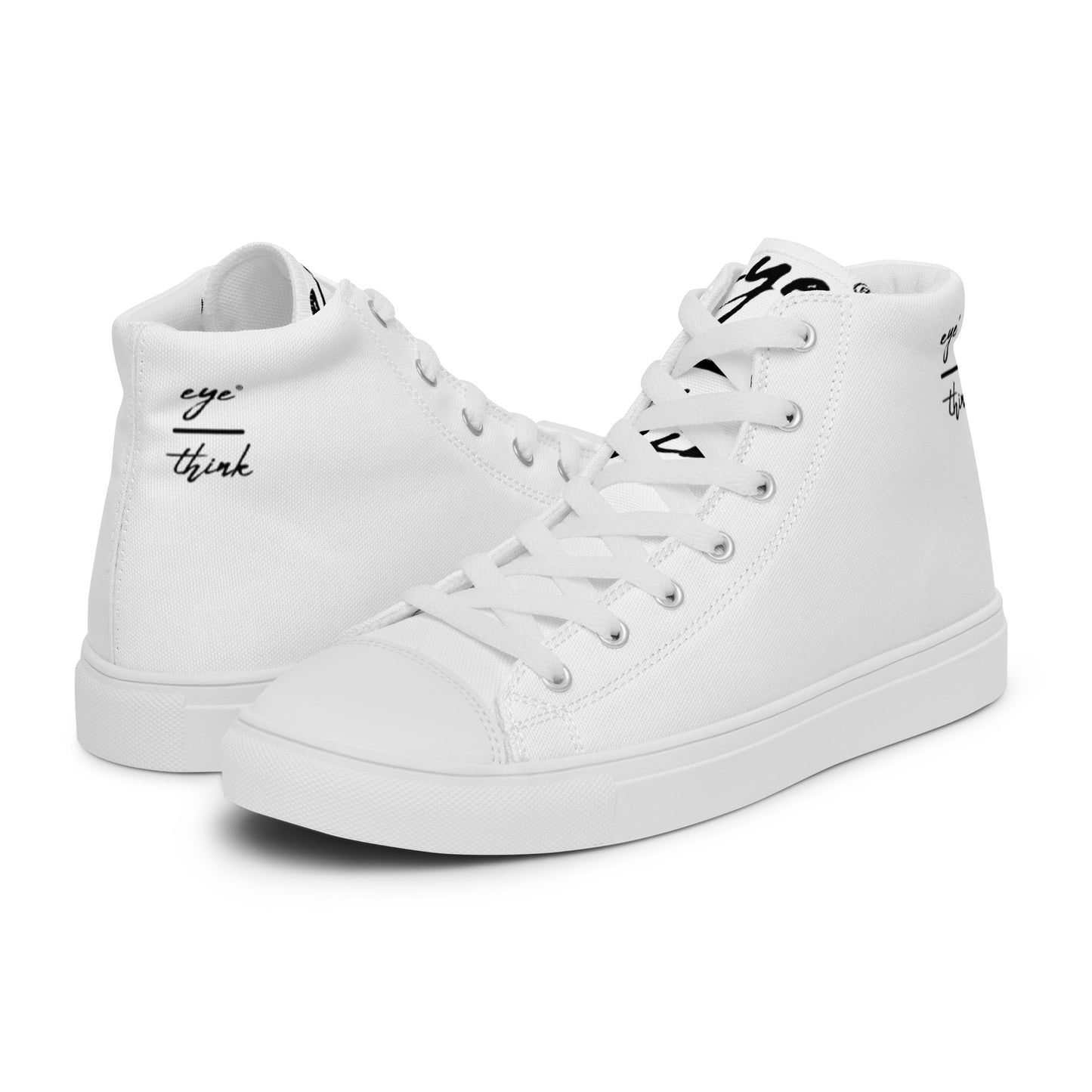 eyeoverthink® Men’s high top canvas shoes