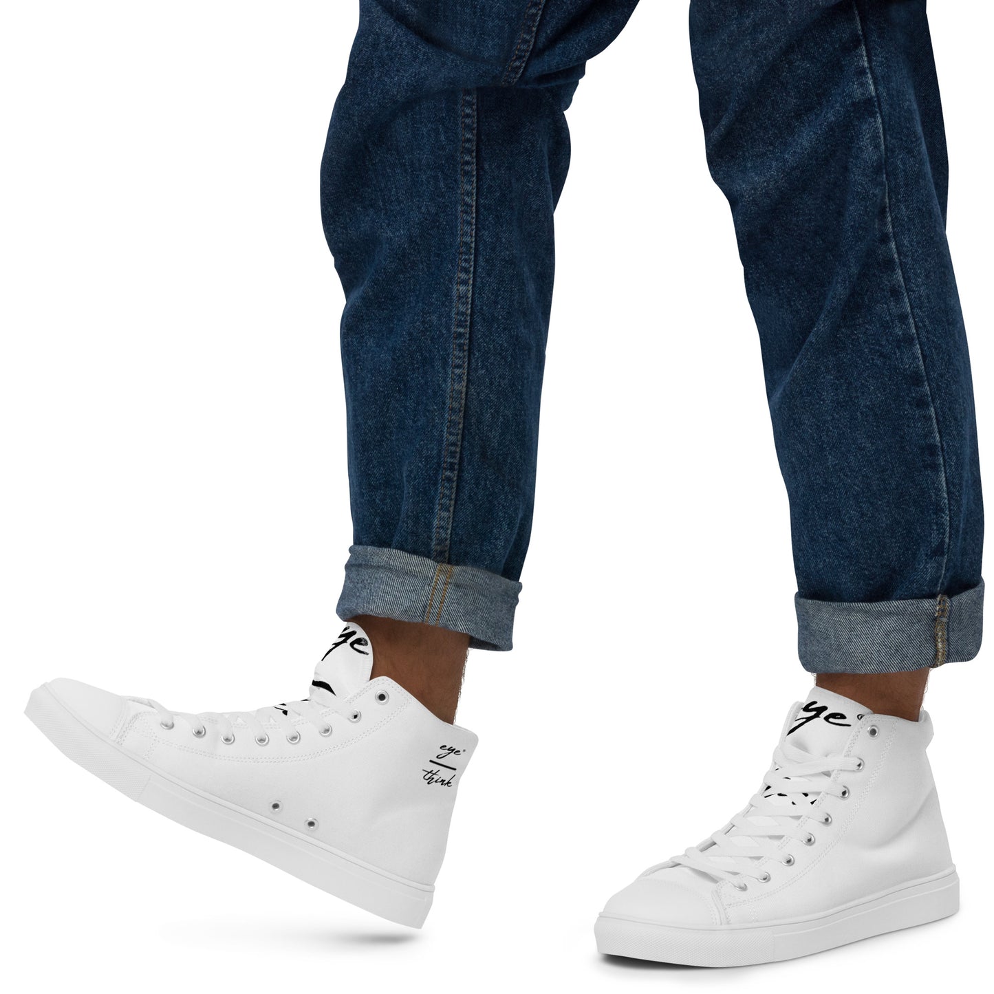 eyeoverthink® Men’s high top canvas shoes