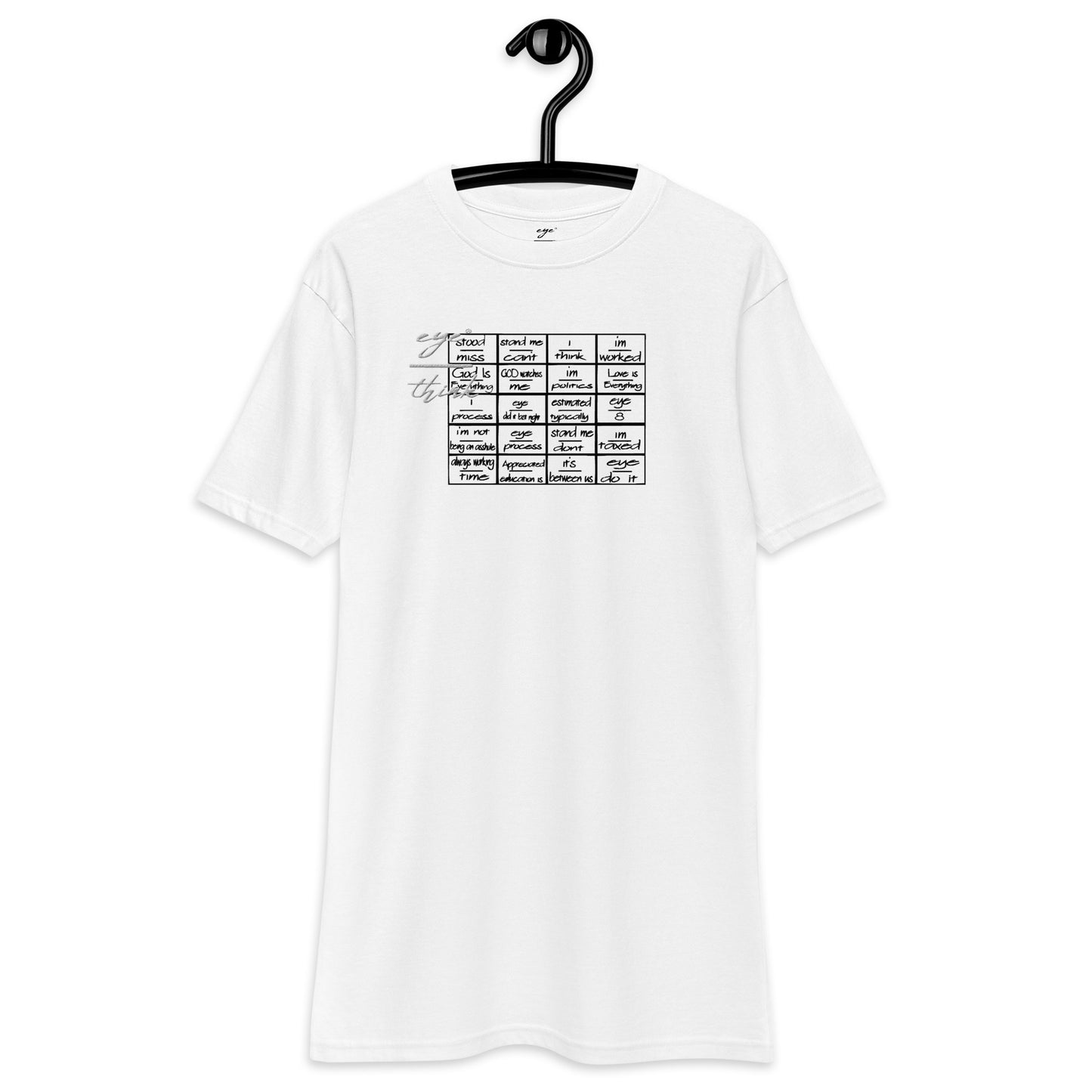 eyeoverthink® Men’s premium heavyweight tee