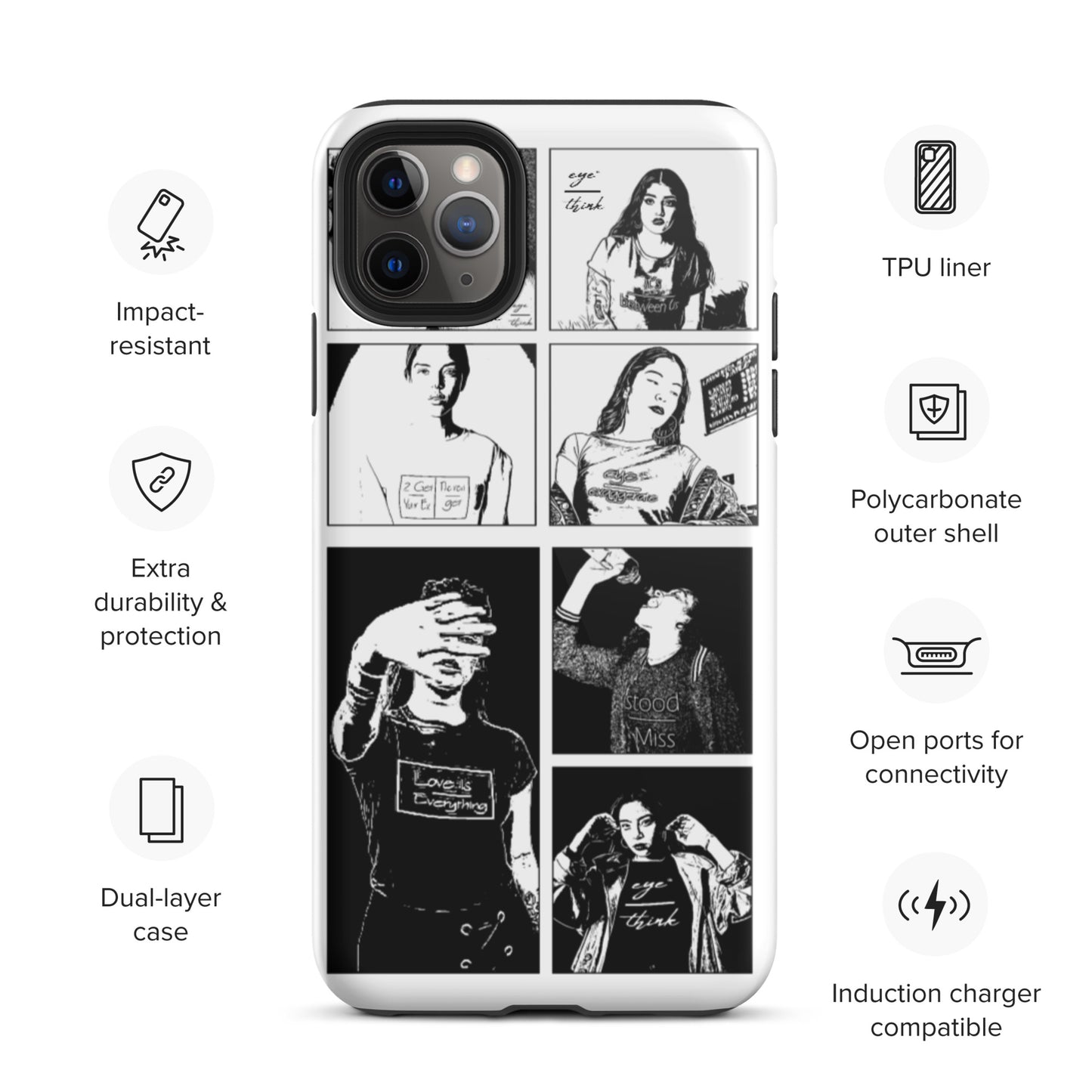 eyeoverthink® Tough iPhone case