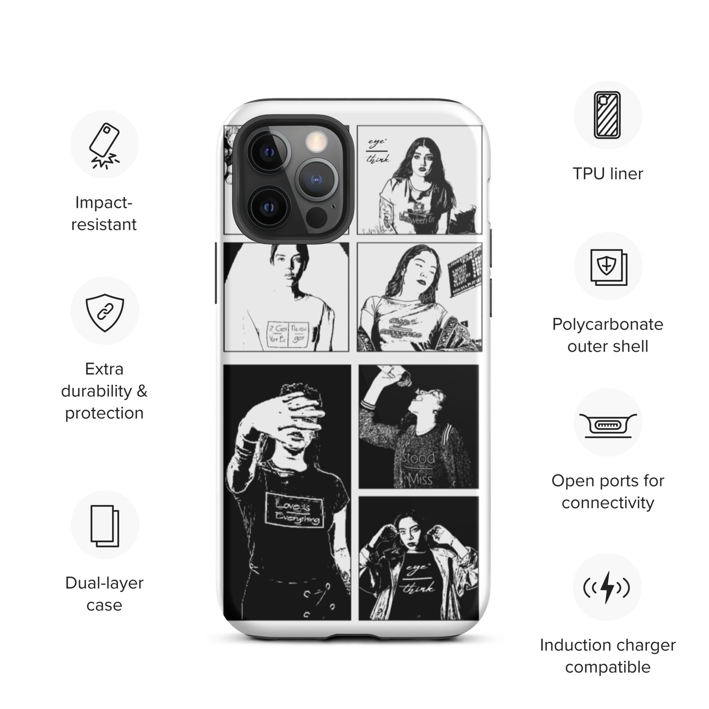 eyeoverthink® Tough iPhone case