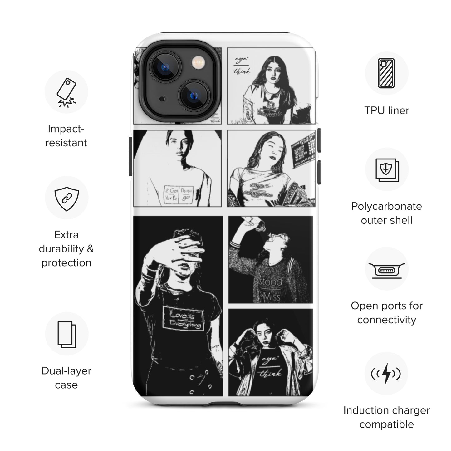 eyeoverthink® Tough iPhone case