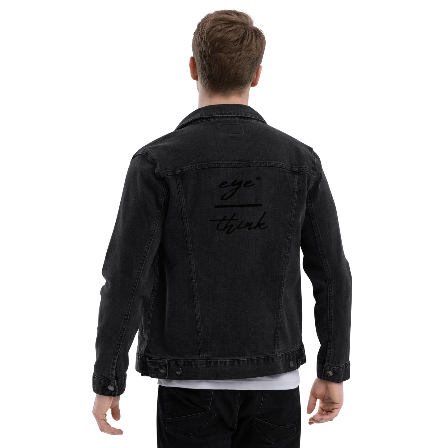 eyeoverthink® embroidered Unisex denim jacket