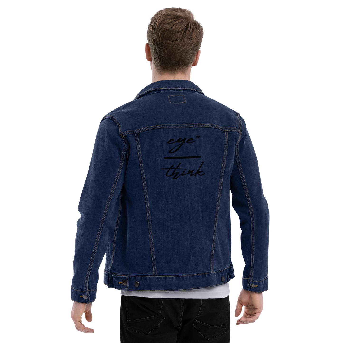 eyeoverthink® embroidered Unisex denim jacket