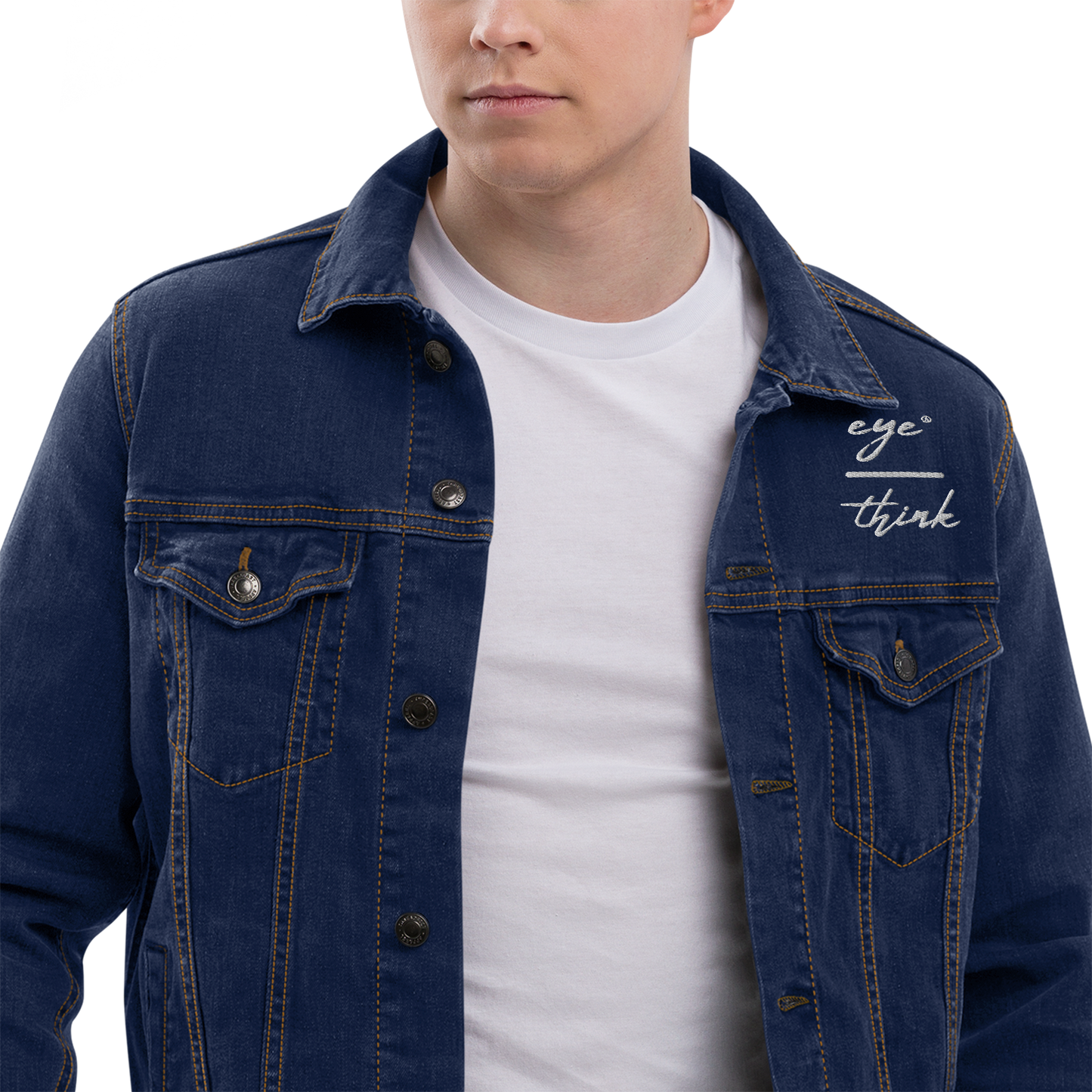 eyeoverthink® embroidered Unisex denim jacket