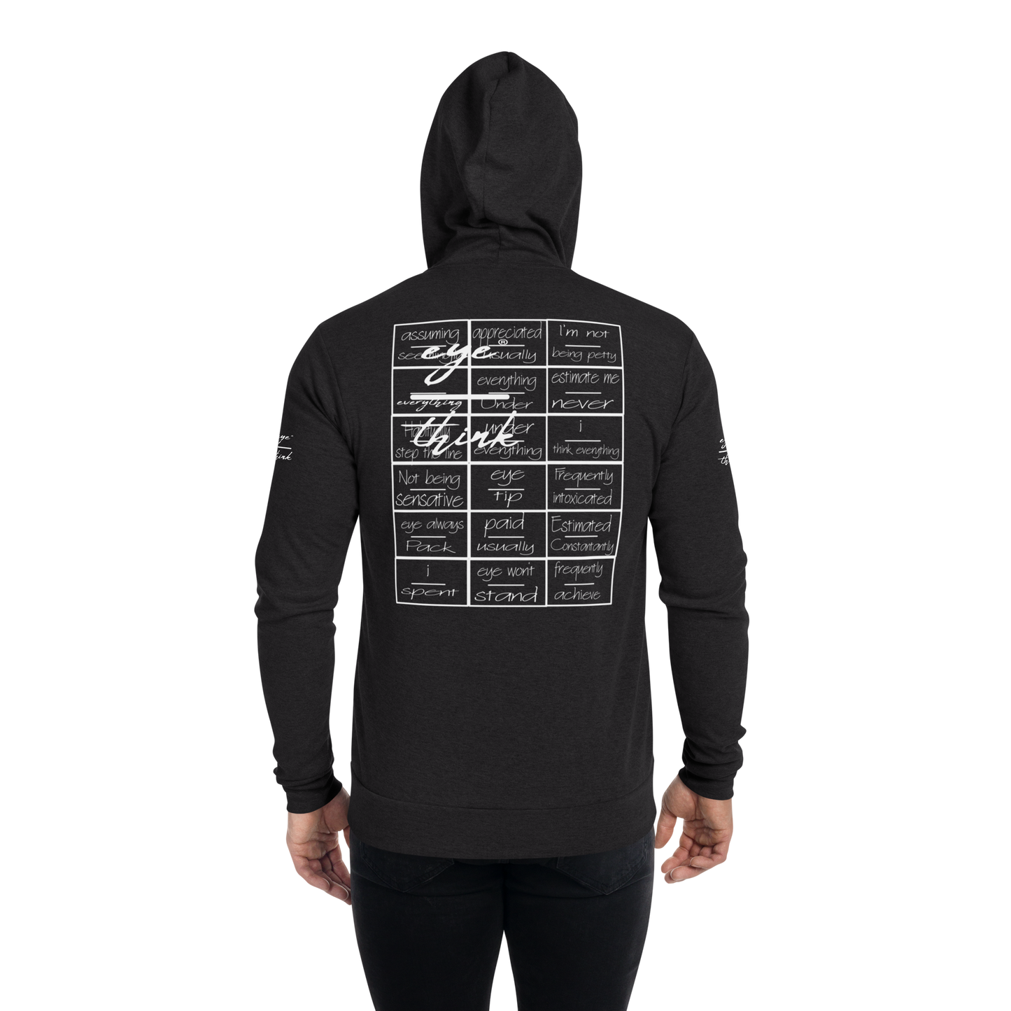 eyeoverthink® Unisex zip hoodie