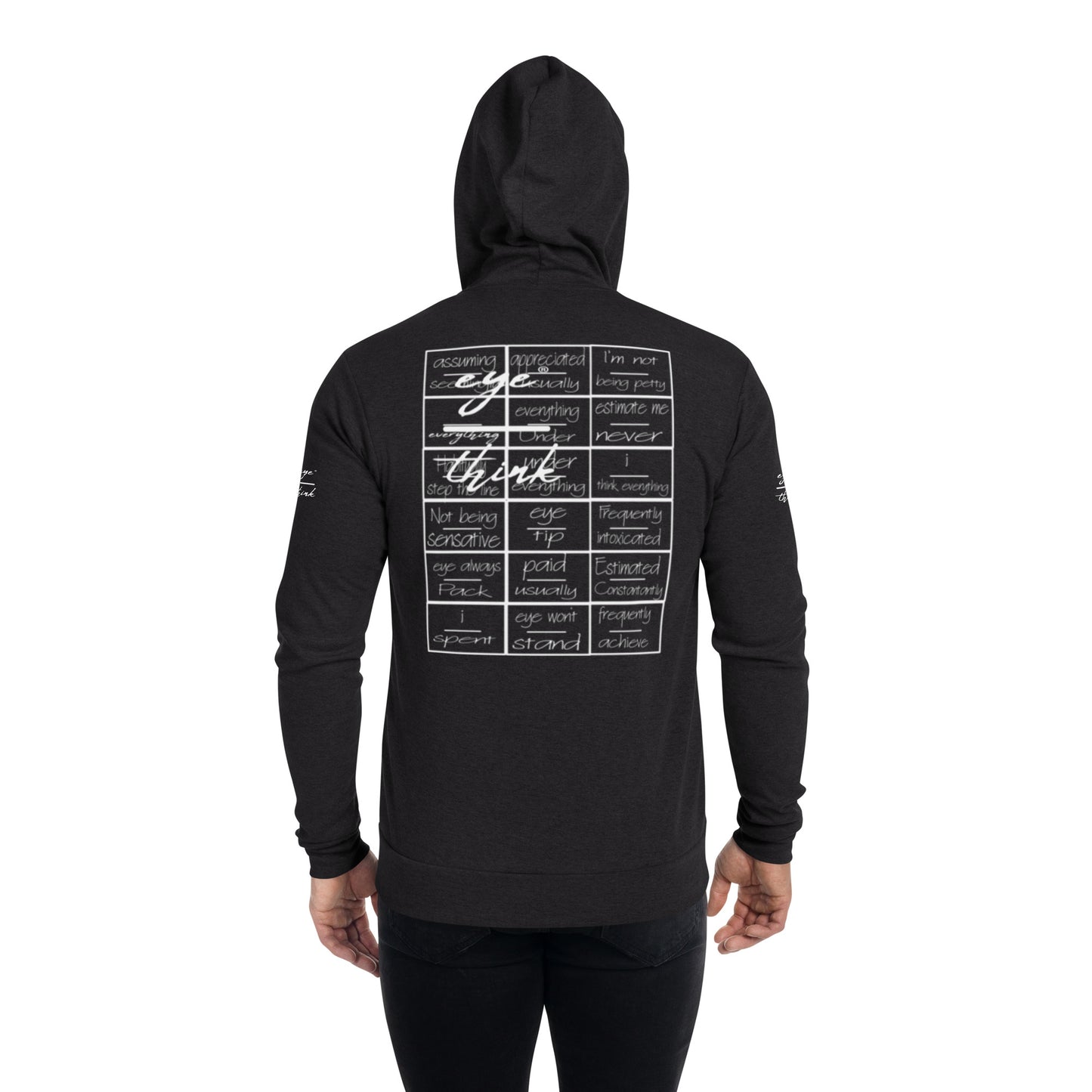 eyeoverthink® Unisex zip hoodie