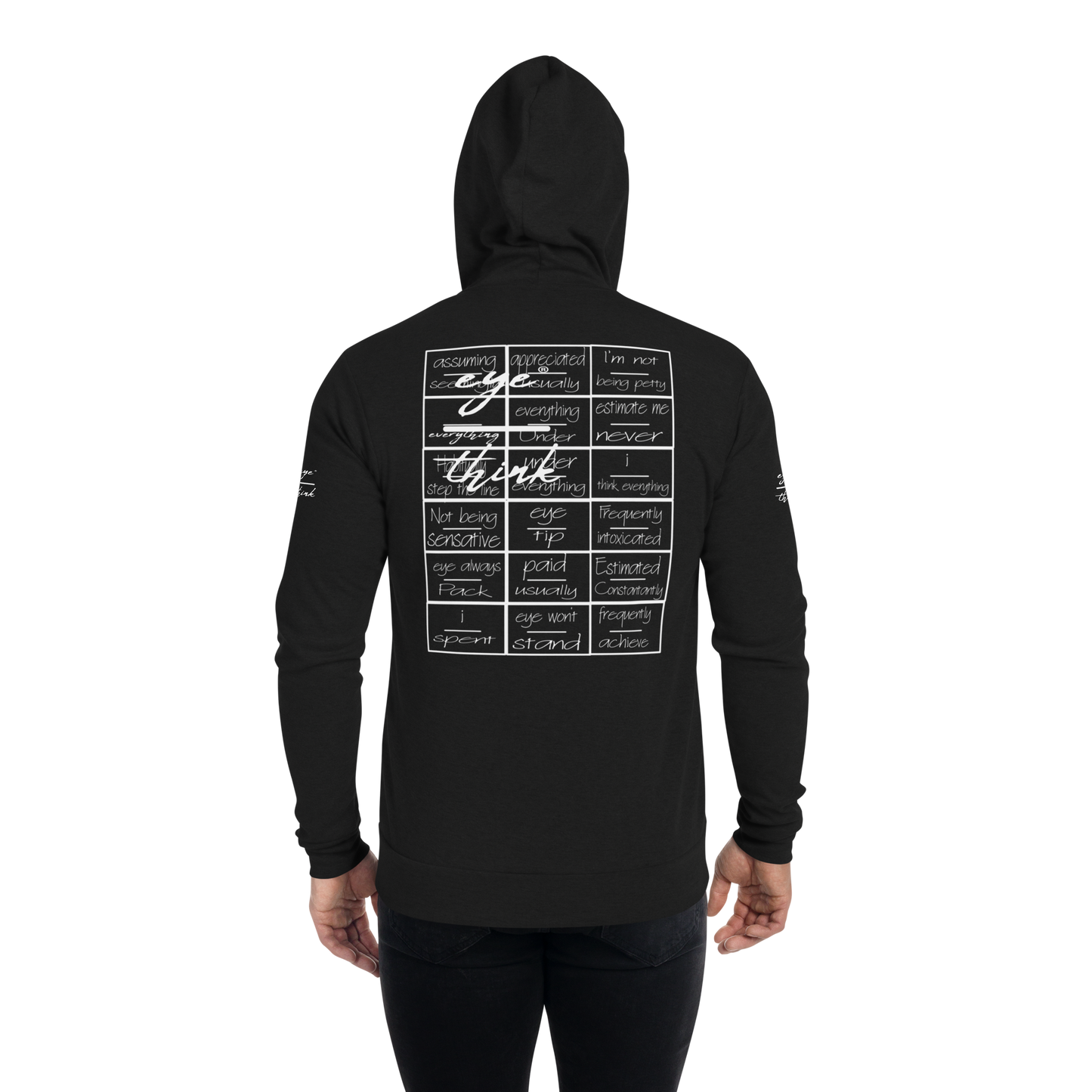 eyeoverthink® Unisex zip hoodie