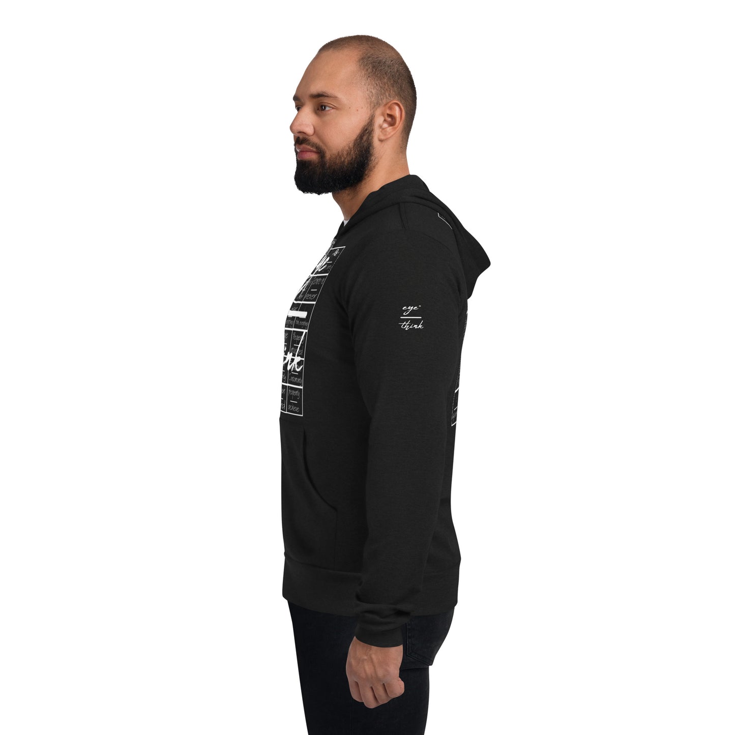 eyeoverthink® Unisex zip hoodie