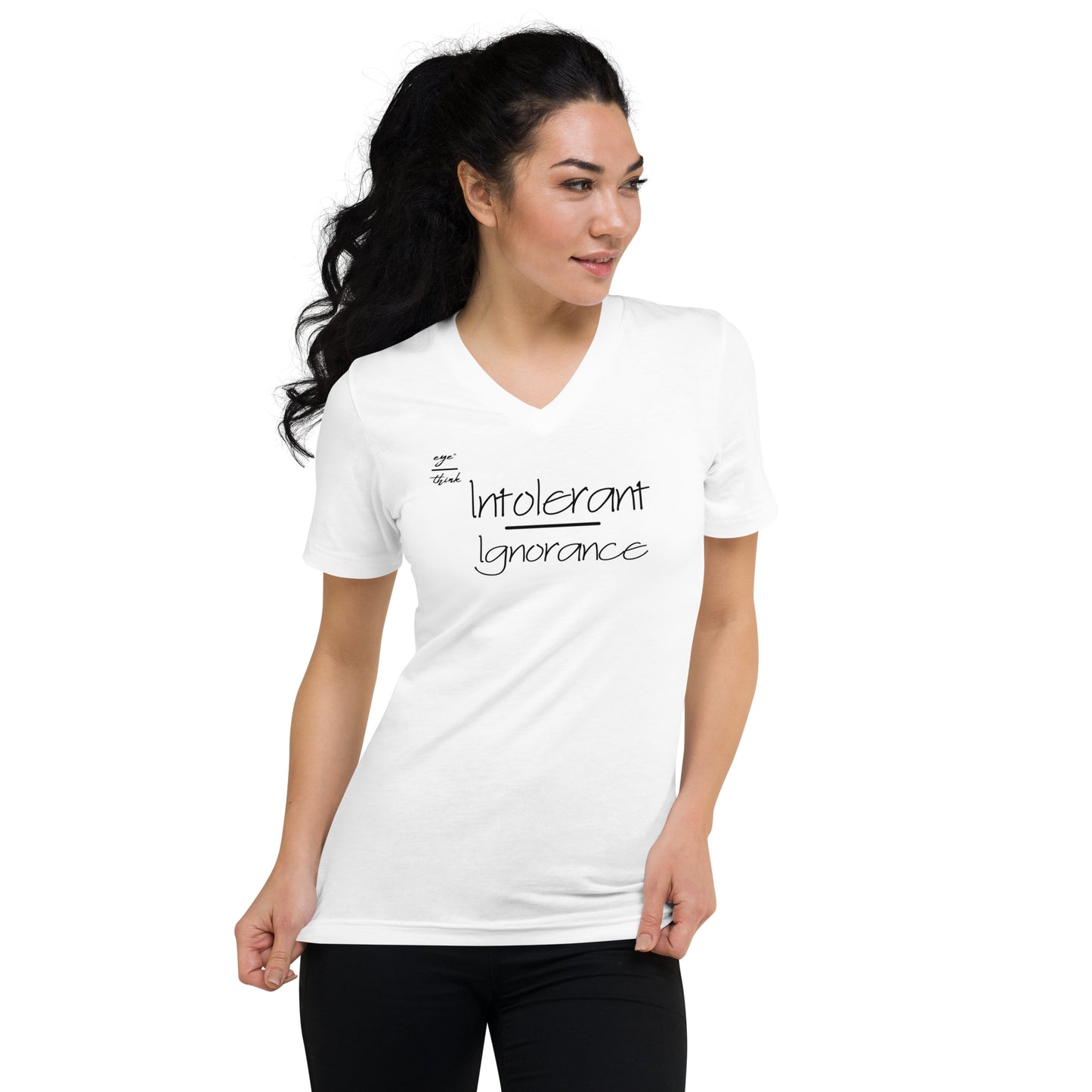 eyeoverthink® Unisex Short Sleeve V-Neck T-Shirt