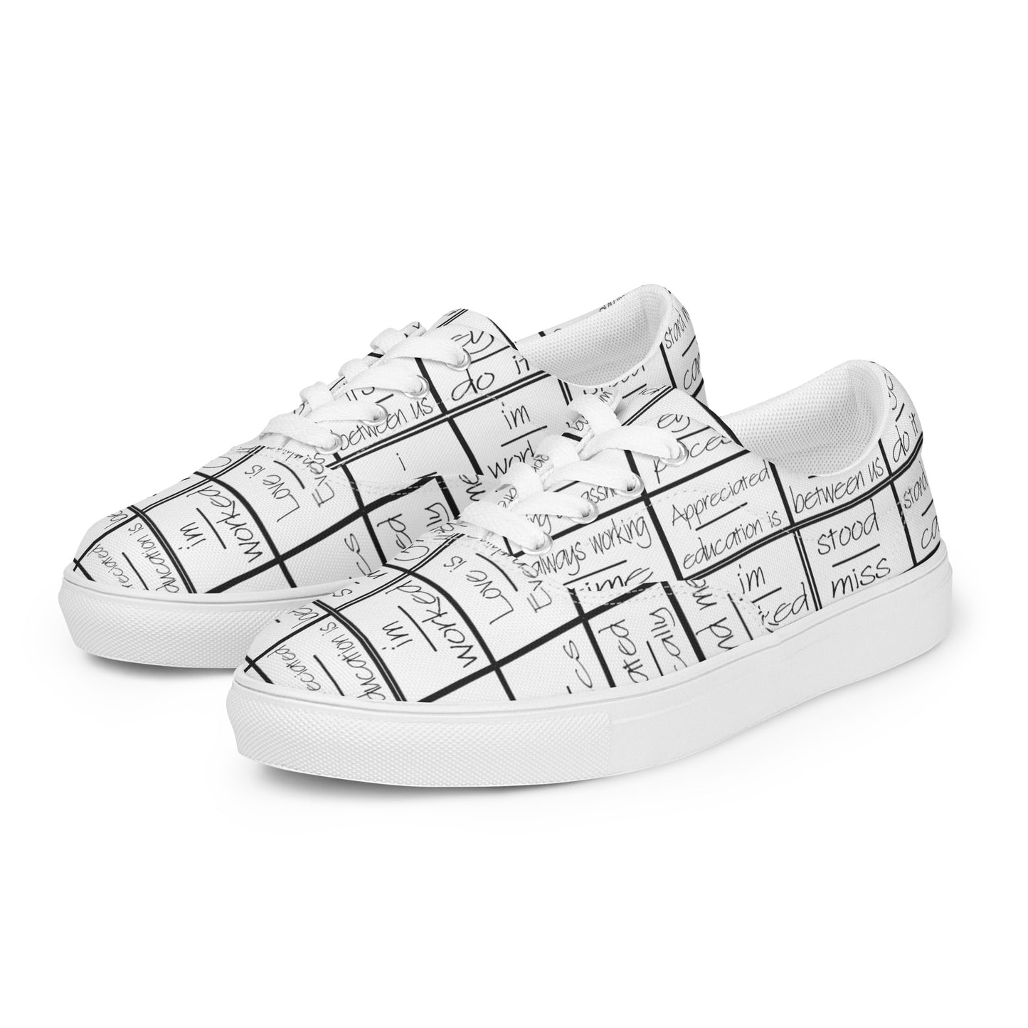 eyeoverthink® Women’s lace-up canvas shoes