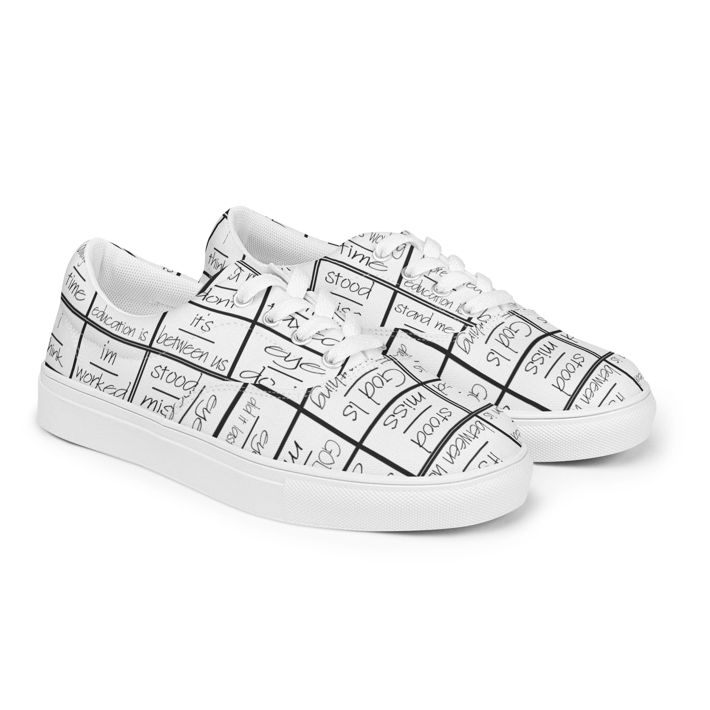 eyeoverthink® Women’s lace-up canvas shoes